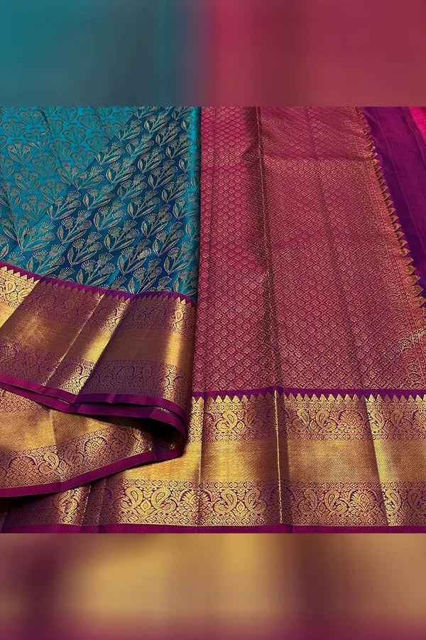 Georgette Two Tone Shaded saree